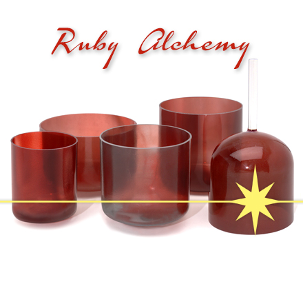 Ruby Alchemy Crystal Bowls